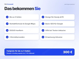Website erstellen lassen Mühlacker   Festpreis 300  