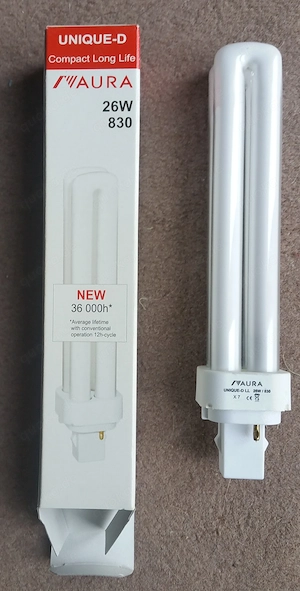 Kompaktleuchtstofflampe 26 Watt 2-PIN für magnetische Vorschaltgeräte zu verschenken