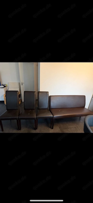 Stühle mit Sitzbank ZU VERSCHENKE