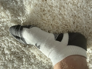 Frisch getragene Socken 