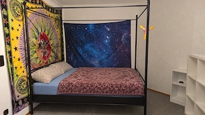 Himmelbett 140x200 ohne Lattenrost und ohne Matratze