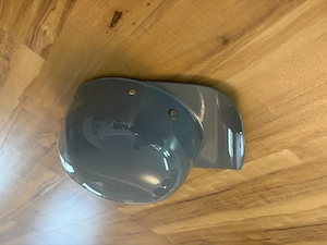 Hochwertiger Retro-Jethelm   Motorradhelm in Grau   N E U
