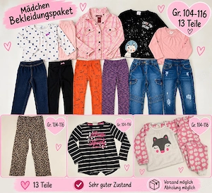 Mädchen Bekleidungs Paket Gr 104 116