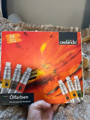 crelando ölffarben und aquarell stifte 