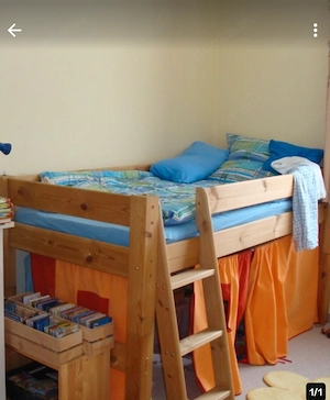 Hochbett, Jugendbett, Bettrahmen Bett 