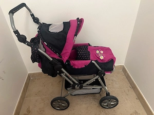 Bayer CHIC 2000 Puppenwagen   pink schwarz