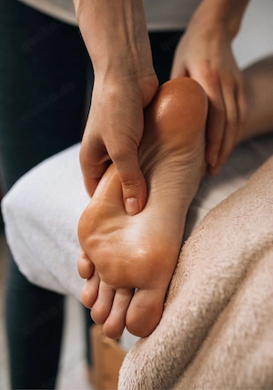 Kostenlose Fußmassage zu Übungszwecken
