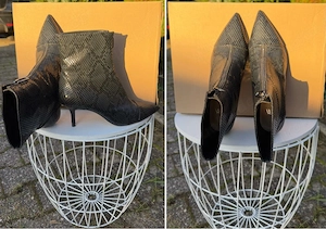 Zara Stiefeletten Schlangenmuster Gr. 38