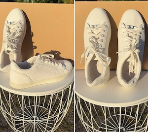 Weiße Sneaker   Turnschuhe Gr.39-40   Klassisch & Bequem