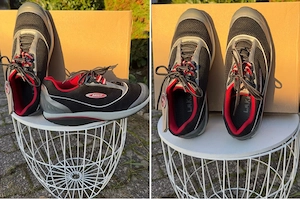 Herren Fitnessschuhe   Gesundheitsschuhe MBT Schwarz Rot Gr.44