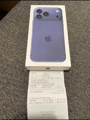 Iphone 17 Pro Max 256GB Neu