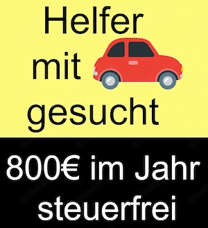 Helfer mit Auto gesucht für 1 Stunde samstags Minijob, Nebenjob, Aushilfsjob, Job, am Wochenende