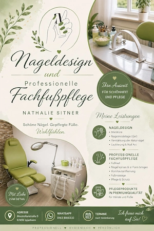 Nageldesign und professionelle Fachfußpflege 