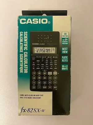 Casio Taschenrechner, fx-82SX-W, unbenutzt