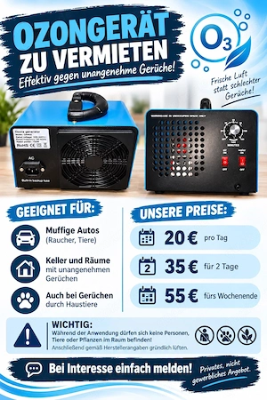    Ozongerät zu vermieten