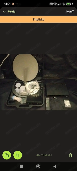 Mobile Satanlage mit Receiver+ Sky Receiver 1TB 