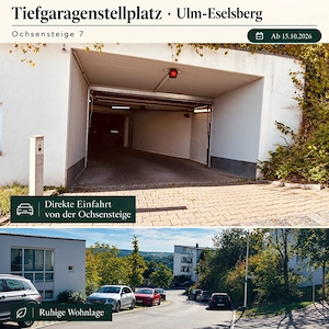 TG   Garage   Stellplatz Ulm Eselsbergsteige   Ochsensteige