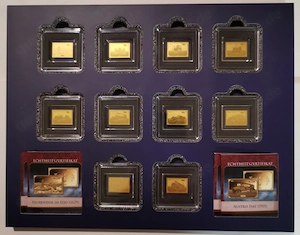 Komplett-Set: 10 x Goldbarren  International Fire Brigade  1 1000 oz 999er Feingold, Zertifikate