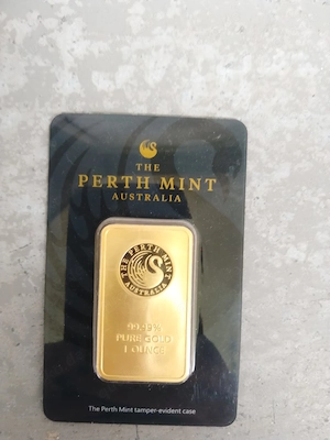 Titel: 1 Unze Goldbarren The Perth Mint 999,9 Feingold