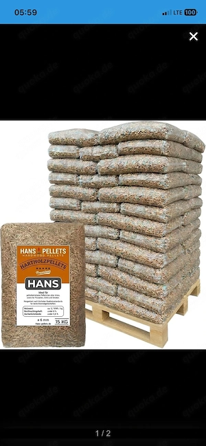 Guten Tag, wir verkaufen Pellets. 135 euro 