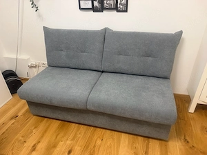 Neu grau Ausziehbares Sofa Schlafsofa Doppelliege 150cm
