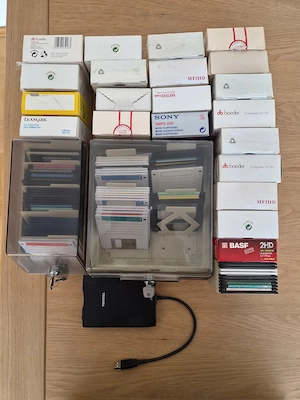 USB-Diskettenlaufwerk Disketten Aufbewahrungsboxen