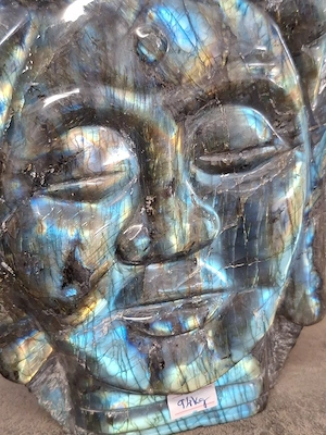 buddha kopf labradorit 9 kg