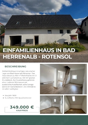 Einfamilienhaus in Bad Herrenalb - Rotensol