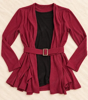 pullover schwarz rot