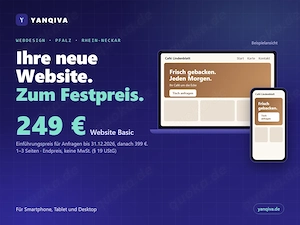 Homepage   Website erstellen lassen - 249   Festpreis | Pfalz