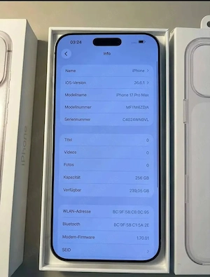iPhone 17 pro max 