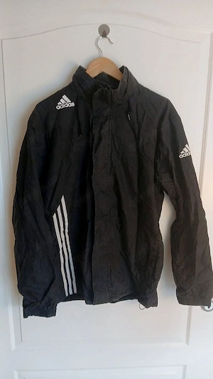 Adidas Windbreaker Windjacke Netzfutter Leicht Schwarz Weiß Sportjacke Herren Gr. M