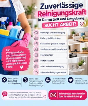 Reinigungskraft in Darmstadt