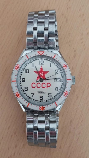 Slava CCCP - Red Star "Date" Handaufzug
