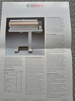 Dampfbügelmaschine