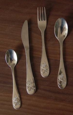 Kinderbesteck-Set Einhorn 4-teilig