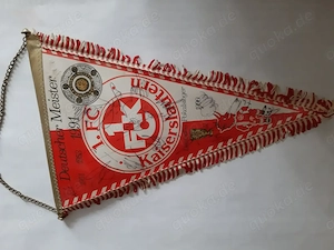 1.FCK Wimpel mit original Unterschriften