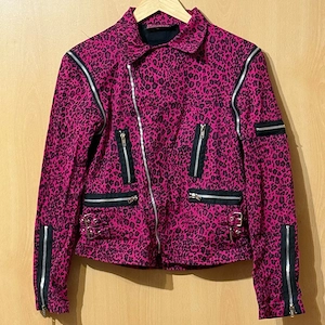 Poizen Industries Pink Panther Punk Bikerjacke