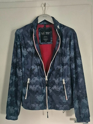 Original Armani Jeans Windbreaker Jacke - Blau - Gr. 52   L - TOP