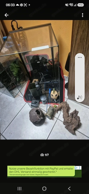 Aquarium 60 Liter mit deko und Zubehör 
