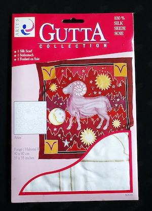 Sternzeichen- Seiden - Guttatücher, neu & originalverpackt