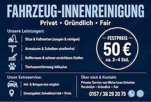 Fahrzeugaufbereitung Innen