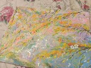 Bunte Sakura Handarbeit
