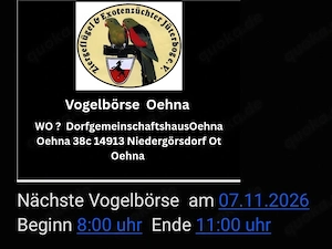 Vogelbörse in Oehna 