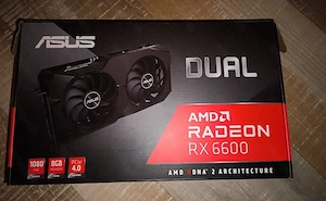 Neue ASUS Dual Radeon RX 6600 8GB Grafikkarte in OVP