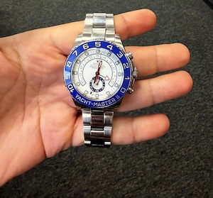 Rolex Yacht-Master II 116680 Edelstahl Regatta Chronograph mit Box und Papieren