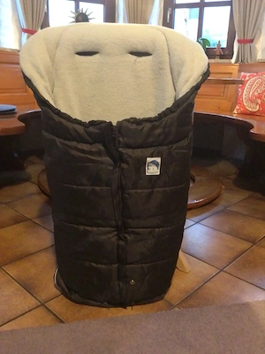 Fußsack braun Eisbärchen