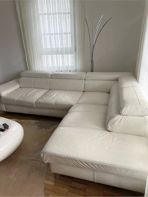 echt Leder Couch zu verschenken
