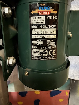 King Craft KTB 500 Tischbohrmaschine 500W     Drehzahl: 280-2350min