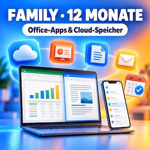 Microsoft 365 Family 12 Monate - Familienplatz per Einladung